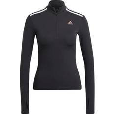 Harmaa - Jooga T-paidat Adidas Sport Performance Quarter-Zip Tee - Harmaa