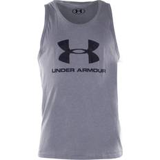 Fitness & Gym - Men Tank Tops Under Armour Sportstyle Logo Tank Top Men - Steel Light Heather/Black