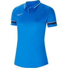 Nike Academy 21 Polo Shirt Women - Royal Blue/White/Obsidian/White