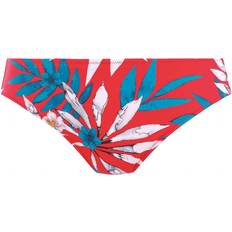 Multicoloured Bikini Bottoms Fantasie Santos Beach Mid Rise Bikini Brief - Pomegranate