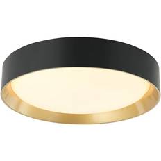 Lindby Kambia Black/Gold Takplafond 55cm