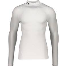Ondershirts Under Armour Coldgear Comp Mock Longsleeve - Wit