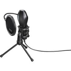 Jeux vidéo Microphones Hama Micro Streaming MIC-USB Stream Noir USB