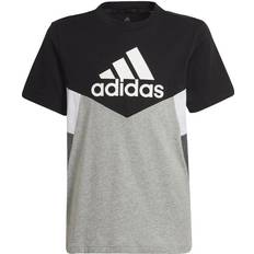 Adidas Colorblock T-shirt - Black/Medium Grey Heather/Dark Grey Heather (HA4025)