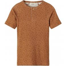 Lil'Atelier Geo T-shirt - Tobacco Brown (13197583)