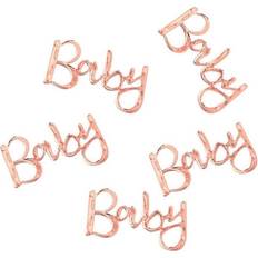Confetti Baby Shower Rose Gold