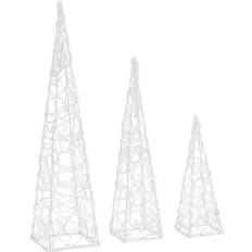 vidaXL Cone Julelampe 60cm 3stk