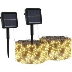 vidaXL 2x200 2-pack Cadena de Luces 200 Lámparas 2pcs