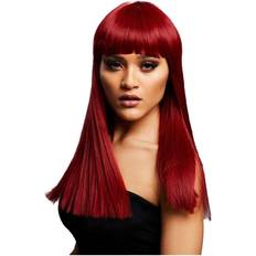 Smiffys Fever Alexia Wig Ruby Red