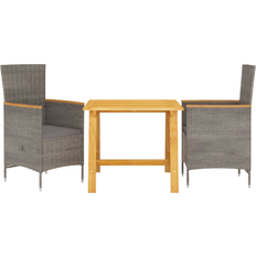 vidaXL 3068706 Ensemble repas de patio, 1 Table incluse 2 Chaises