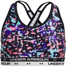 Under Armour Tops Under Armour Crossback Printed Sports Bra - Black/White