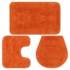 Naranja Alfombras vidaXL 133227 3-pack Naranja cm