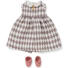 Littlephant Doll Clothes Dress Shoes Harlequin