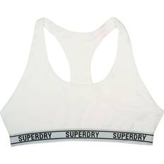 Superdry Organic Cotton Cropped Bralette - Optic White