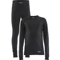 Lange ermer Superundertøy Craft Junior Core Dry Baselayer Set - Black