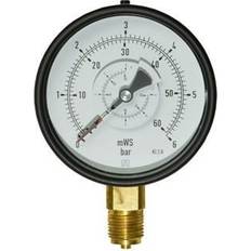 Differens Manometer 1/2xø100 0-6 Bar, Nedadrettet Studs
