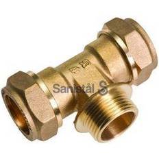 Kompressions tee 22-1/2-22mm
