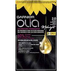 Garnier Tinte per Capelli Garnier Permanent Dye Olia 2.0 Black Diamond Ammonia-free (4 Pieces)