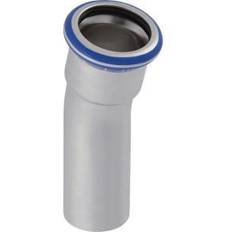 Geberit Mapress rustfri bøjning med nippelende: 15° d=22 mm
