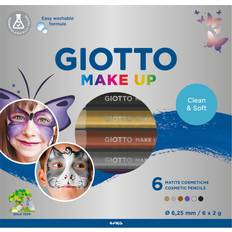 Giotto Make Up Pencils, L: 9 cm, additional colours, 6 pc/ 1 pack