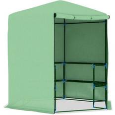 Serre Mini vidaXL Greenhouse with Shelves 227x223cm Acciaio inossidabile