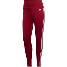 Yoga Pantalons & Shorts Adidas Designed To Move High-Rise 3-Stripes 7/8 Sport Tights Women - Legacy Burgundy/White