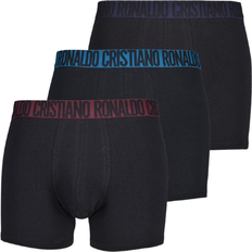 CR7 Underwear CR7 Contrast Waistband Boxer Trunks 3-pack - Black W/Blue/Purple/Burgundy