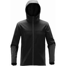 Stormtech Orbiter Softshell Hoodie - Black/Dolphin