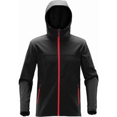 Stormtech Orbiter Softshell Hoodie - Black/Bright Red