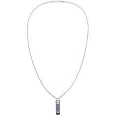 Tommy Hilfiger Dog Tag Necklace - Silver