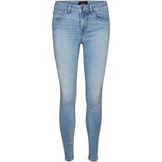 Jeans Vero Moda Lux Mr Normal High Slim Fit Jeans - Blue/Blue Light Denim