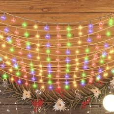 Cool White String Lights vidaXL Globe String Light 200 Lamps