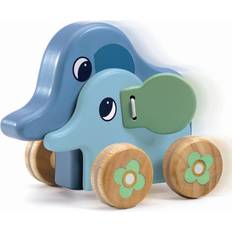 Éléphant Jouets à Pousser Djeco Push Toy Pitising Elefants