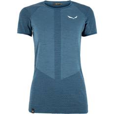 Salewa Zebru Responsive Short Sleeve T-shirt Women - Dark Denim