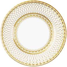 Talking Tables Pack of 8 Gold Vintage Porcelain Style Large Paper Plates 3 Designs Unique, Glamorous, Elegant, Disposable Tableware Birthday Party, Weddings, Anniversary, NYE
