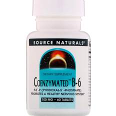 Source Naturals Coenzymated B-6, 100 mg, 60 Tablets