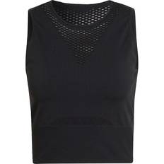 Adidas Run Fast Aeroknit Crop Top Women - Black