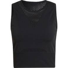 adidas Run Fast Aeroknit Crop Top Women - Black
