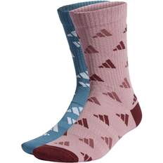 Fitness & Gymträning - Herr - Rosa Strumpor adidas 3-Stripes Graphic Sport Socks 2-pack Unisex - Altered Blue/Magic Mauve