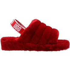 UGG Red Slippers UGG Fluff Yeah - Ribbon Red