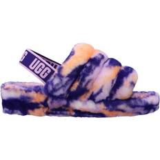 UGG Purple Slides UGG Fluff Yeah Marble - Violet Night