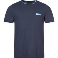 HUGO BOSS Recycled Materials T-shirts HUGO BOSS Silicone Logo Badge Slim Fit T-shirt - Navy