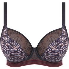 Zebra Underwear Freya Wild Plunge Bra - Black Zebra