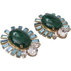 Malakit Smykker Dolce & Gabbana Alua Earrings - Gold/Green/Transparent