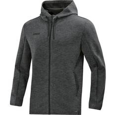 Elastan/Lycra/Spandex - Unisex Pullover JAKO Premium Basics Hooded Jacket Unisex - Anthracite Melange