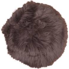 Runde Stolputer House Nordic Lambskin Stolpute Brun