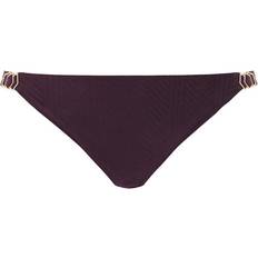 Purple - Stripes Swimwear Fantasie Long Island Mid Rise Bikini Brief - Vino