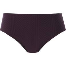 Purple - Stripes Swimwear Fantasie Long Island Mid Rise Bikini Brief - Vino