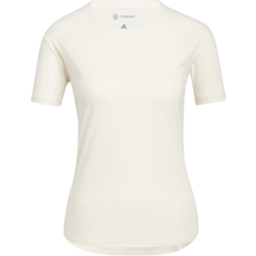 Beige - Sportswear Garment T-shirts adidas Go To 2.0 T-shirt Women - Wonder White/White