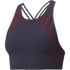 Puma Long Line Seamless Training Sports Bra - Spellbound/Sunblaze